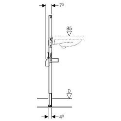 Geberit DUOFIX bâti-support pour lavabo (111.430.00.1)