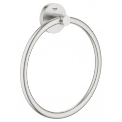 Grohe Essentials Anneau porte-serviette, Supersteel (40365DC1)