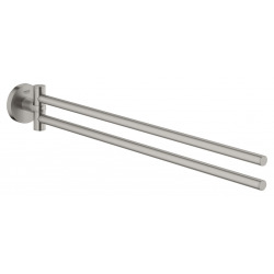 Grohe Essentials Porte-serviettes, Supersteel (40371DC1)