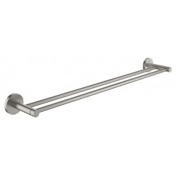 Grohe Essentials Double barre porte-serviettes, Supersteel (40802DC1)