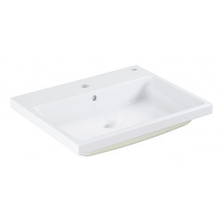 Cube ceramic Vasque à encastrer par dessus 60 cm, blanc alpin (3947900H)