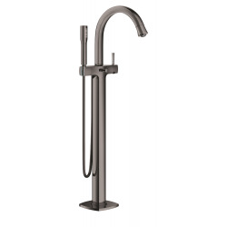 Grohe Grandera Mitigeur monocommande Bain/Douche 1/2″, montage au sol, Hard Graphite (23318A00)