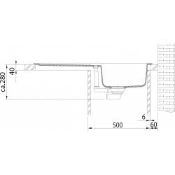 Franke Kit de cuisine G84, Évier en granit STG 614, graphite + Mitigeur FG 1839, chromé (114.0365.796)