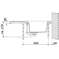 Franke Kit de cuisine T26, Évier en tectonite SID 611-78, blanc + Mitigeur FP 9400, blanc (114.0366.031)