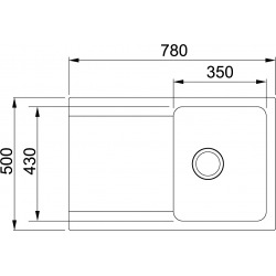 Franke Orion - OID 611-78 évier de cuisine à encastrer Tectonite® Carbone
