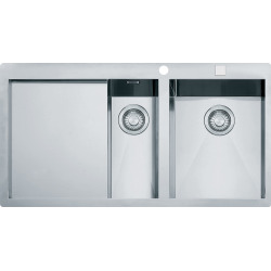 Franke PLANAR - Inox évier PPX 251/651 TL, 1000x512 mm, droite + siphon (127.0203.468)