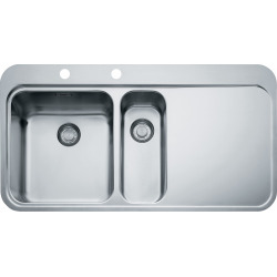 Franke SINOS - Inox évier SNX 251/651 /7, 965x510 mm, droite + siphon (127.0286.291)