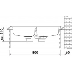 Franke Sirius - SID 620 Tectonite® Blanc Artic Evier (114.0284.167)