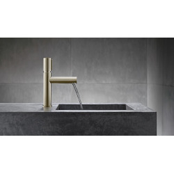 Axor UNO Mitigeur lavabo Select 110, bonde à écoulement libre, nickel brossé (45012820)