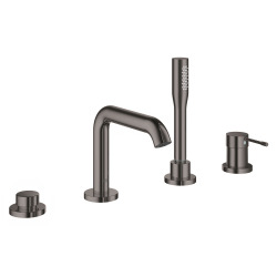 Grohe Essence Façade pour combiné monocommande 4 trous montage avec ou sans châssis, Hard Graphite (19578A01)