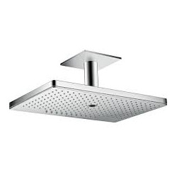 Douche de tête 460 x 300 mm 3jet avec raccord plafond 100 mm, rosace carrée (35281000)