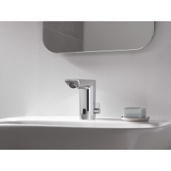 Grohe Bau Cosmopolitan E Mitigeur lavabo infrarouge 1/2″ avec limiteur de température ajustable, Chromé (36451000)