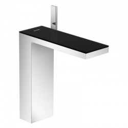 Axor Robinet de lavabo avec sortie Push-Open, chrome / noir (47020600)