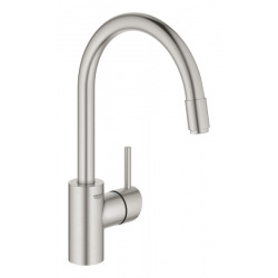 Grohe Concetto Mitigeur monocommande évier, Zero SuperSteel (32663DC3)