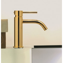 Paffoni Mitigeur lavabo sans tirette ni vidage, finition Honey Gold - (LIG071HG)