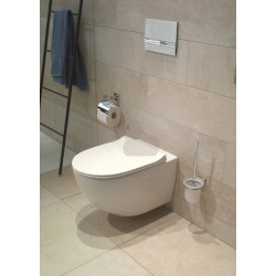 Pack WC Rapid SL GROHE + VITRA Cuvette SENTO avec abattant softclose + Plaque de commande Grohe Skate Chrome (GROHE-SENTO)