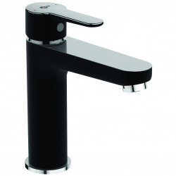 Ideal Standard Mitigeur lavabo avec bonde clic-clac, noir/chrome (BC202HS)