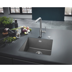 Grohe K700 Evier de Cuisine à encastrer par dessous Quartz Gris Granite 457 x 406 (31653AT0)