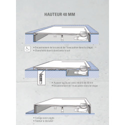 Receveur Architectura Metalrim, 800 x 800 x 48 mm, anthracite (UDA8080ARA148V-1S)