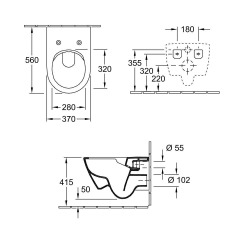 Subway 2.0 combi-pack cuvette ovale avec abattant softclose (5614R2R1)