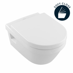 / Villeroy & Boch pack bâti-support UP100 + plaque Delta50 + cuvette Architectura + abattant softclose (ArchitecturaGeberit1)