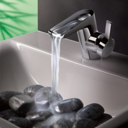 Mitigeur lavabo monocommande avec bec cascade, chromé (B8630AA)