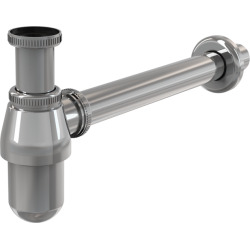 Siphon pour lavabo DN32 avec écrou de raccord 5/4, métal (A431)