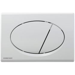 Plaque de commande double touche, Blanc(C70)