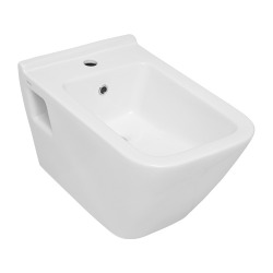 SEREL Diagonal bidet suspendu, 56 cm Blanc (DG19)