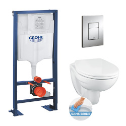 pack WC rapid sl autoportant  avec cuvette rimless Bau Ceramic (AutoportantBau1)