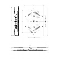 Douche de tête Raindance Rainmaker 680 mm x 460 mm sans éclairage