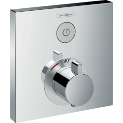 SHOWERSELECT E Set de finition pour mitigeur thermostatique encastré avec robinet d'arrêt (15762000)