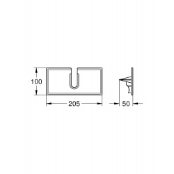 Euphoria System Tablette GROHE EasyReach, Blanc (26362LN0)