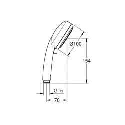 Tempesta Cosmopolitan 100 Douchette 2 jets (27571002)