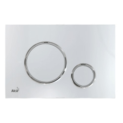 Plaque de commande chrome brillante double touche contour chrome (M771)