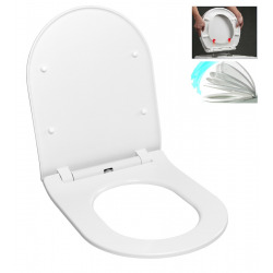 Abattant WC Ultra mince, à fermeture douce Softclose, blanc (EASYSLIM44)