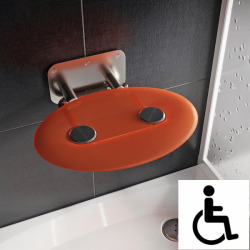 Ovo-P II-Orange siège de douche rabattable PMR pour cabine de douche (B8F0000050)