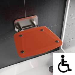 Ovo-B II-Orange siège de douche rabattable PMR pour cabine de douche (B8F0000053)