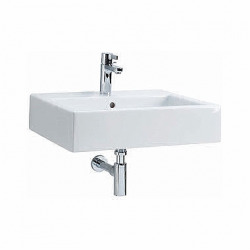 Twins Lavabo rectangulaire 50cm avec bassin rectangulaire, mitigeur et débordement (L51150000)