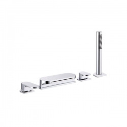 Chrome robinet de baignoire avec set de douche chromé (CR025.00)