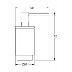 Selection Distributeur de savon liquide, Hard graphite (41028A00)