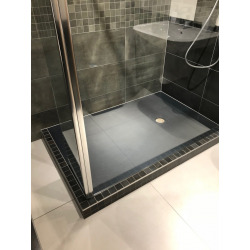 Receveur de douche rectangulaire Stone 120x80 cm marbre coulé, graphite (SIKOSTONE10080SG)