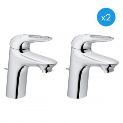 Eurostyle - Lot de 2 mitigeurs monocommande 1/2" lavabo Taille S (23374003-DUO)