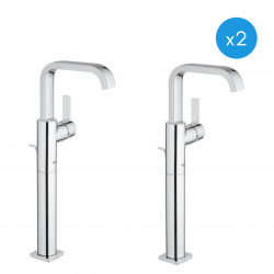 Allure - Lot de 2 mitigeurs monocommande 1/2" Lavabo Taille XL (32249000-DUO)