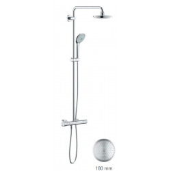 Euphoria System 180 Colonne de douche avec mitigeur thermostatique + Nettoyant  GrohClean Offert (27296001-PLUS)