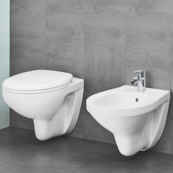 Bau Ceramic Ensemble WC suspendu sans bride + Abattant déclipsable (BauClassic)