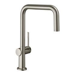 Hansgrohe Talis M54 Mitigeur de cuisine U 220, avec 1 jet, Aspect acier inox (72806800)