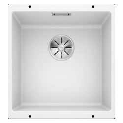 Blanco Evier Subline 400-U en Silgranit PuraDur sous-plan 43x46cm, Blanc (523426)