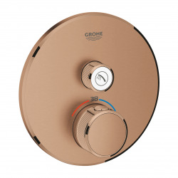 Grohe Grohtherm Smartcontrol, Thermostatique pour installation encastrée 1 sortie, Warm Sunset brossé (29118DL0)