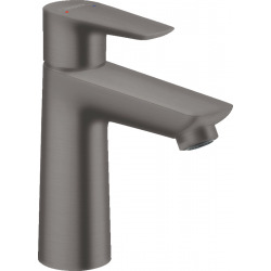 Hansgrohe Metropol Mitigeur de lavabo 110 sans tirette ni vidage, Noir Chromé brossé (71712340)